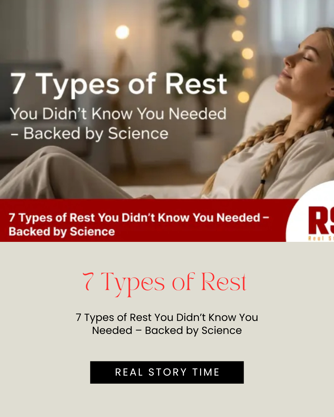 7 Types of Rest You Didn’t Know You Needed – Backed by Science